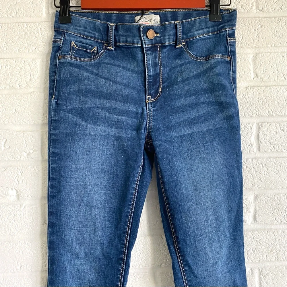 Jordache Super Skinny Blue Jeans Juniors Girls 16 Stretch Denim Low Rise